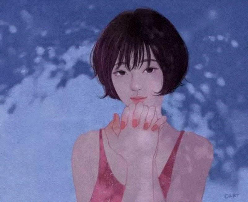 韩国唯美“轻色情”插画,第一幅就看激动了