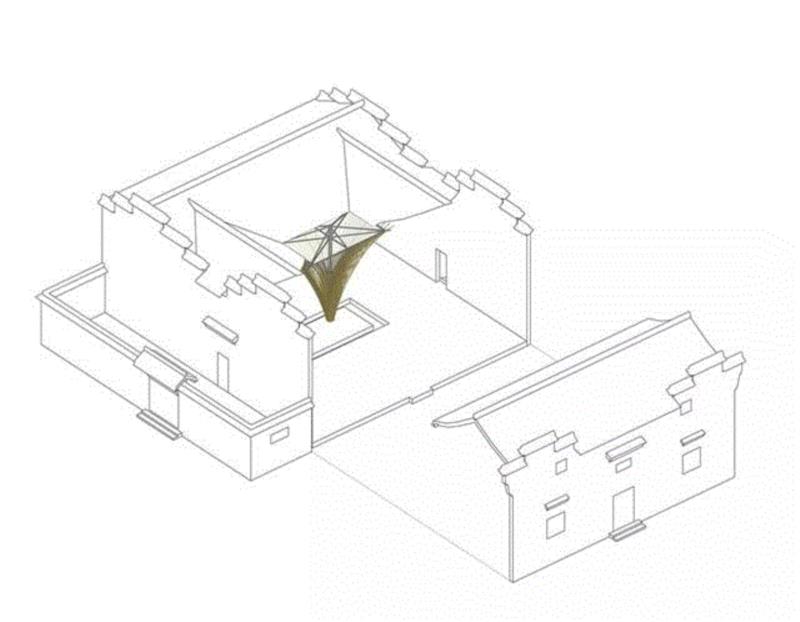 阿科米星打造“伞形”竹装置，改善中国传统民居生活品质
