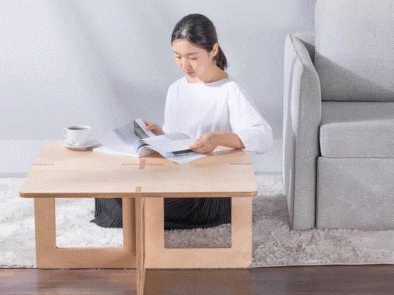 几片木板，不用一根钉子，徒手就能拼成家具！