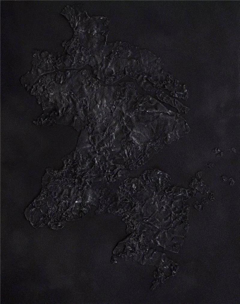 区域1号，银片、铅片、清漆、铁粉，126.5×99cm，2017,【现场】无声的号子——刘声、李消非,刘声,李消非,号子,流水线,生产,大沙,录像,可变,沙发,画廊