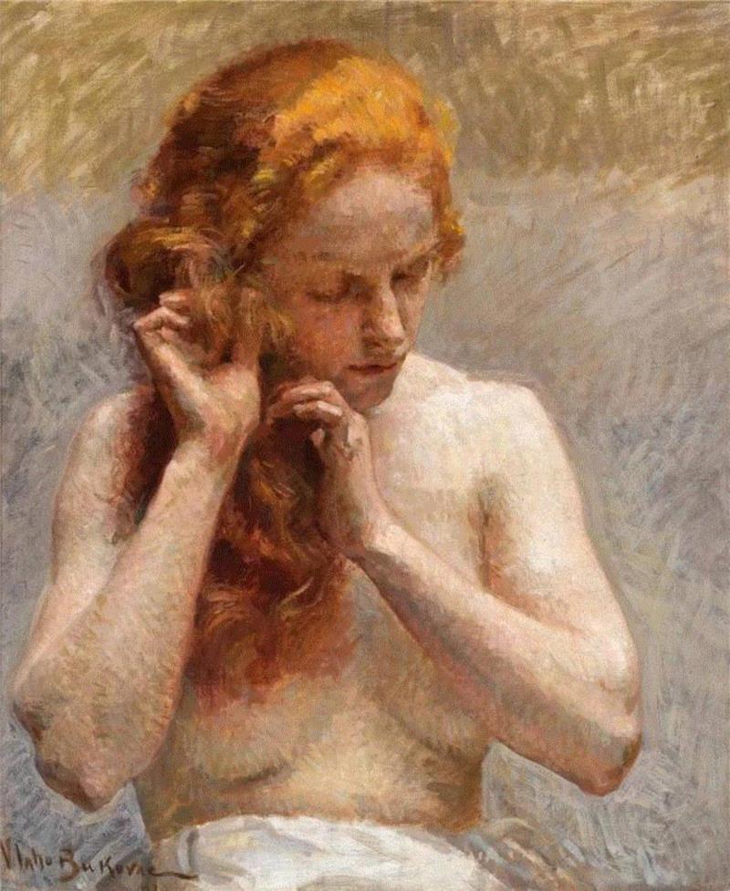 人体艺术 | 追随自己的内心创作 , 画家Vlaho-Bukovac作品