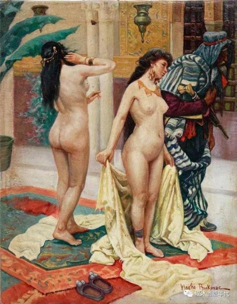 人体艺术 | 追随自己的内心创作 , 画家Vlaho-Bukovac作品