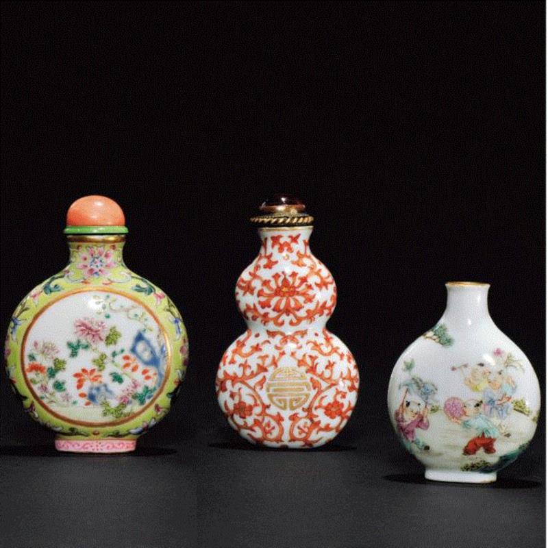 【嘉德春拍】掌中有乾坤——瓷质烟壶珍赏