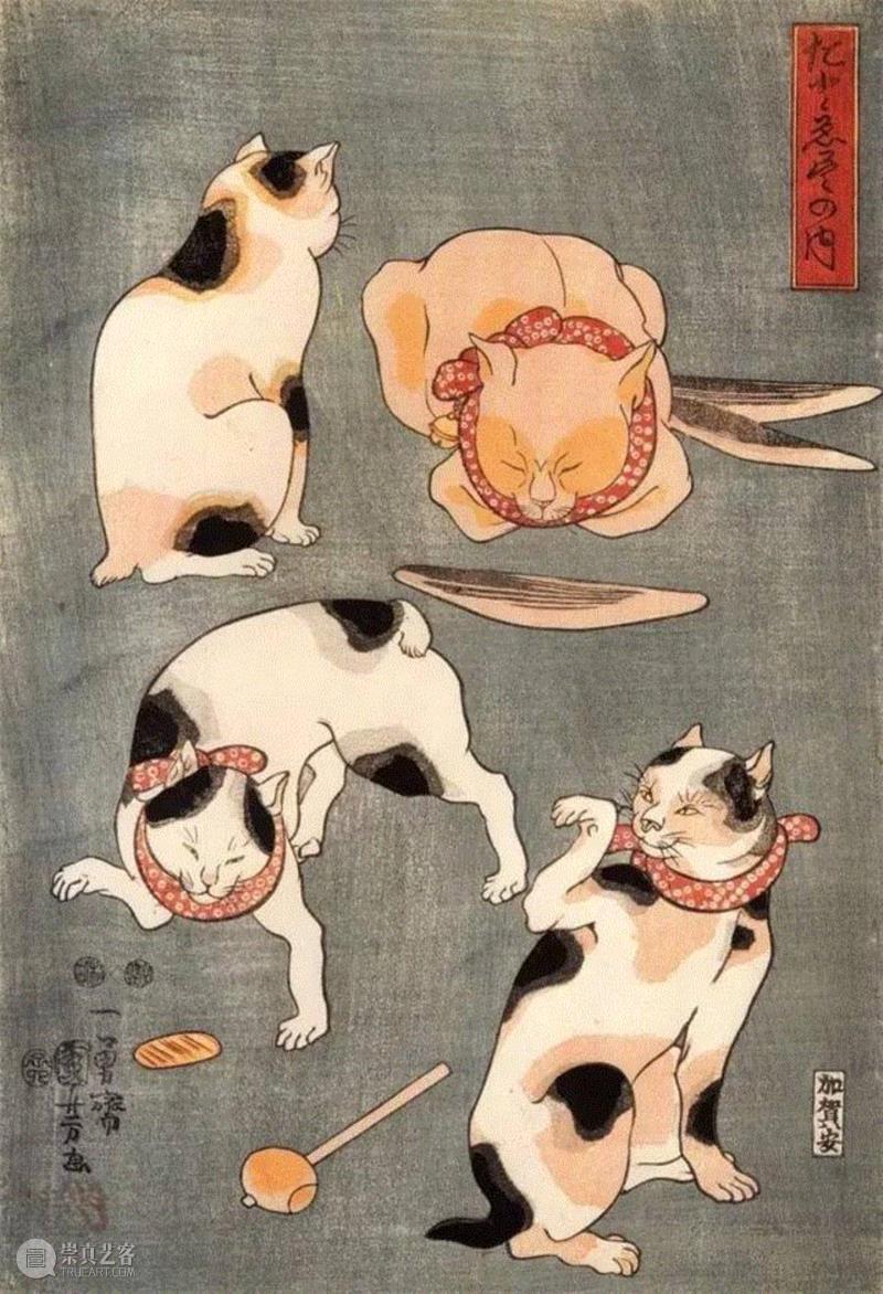 浮世绘大师歌川国芳笔下的猫