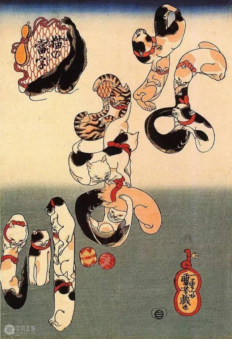 浮世绘大师歌川国芳笔下的猫