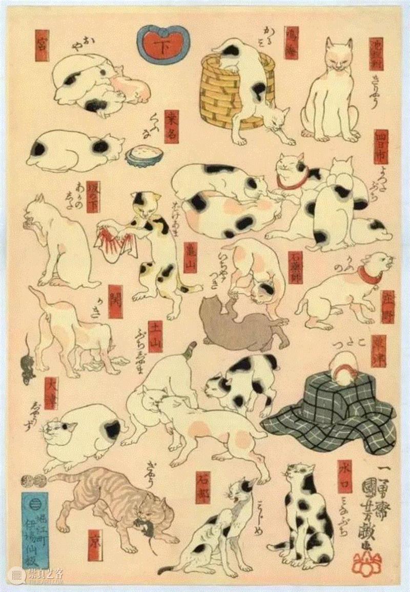 浮世绘大师歌川国芳笔下的猫