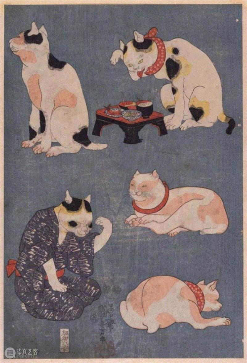 浮世绘大师歌川国芳笔下的猫