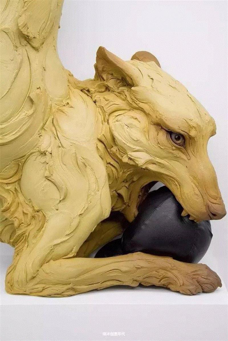 震撼人心 | 美国雕塑家beth cavener动物雕塑 - 琅沐创意年代 - 崇真