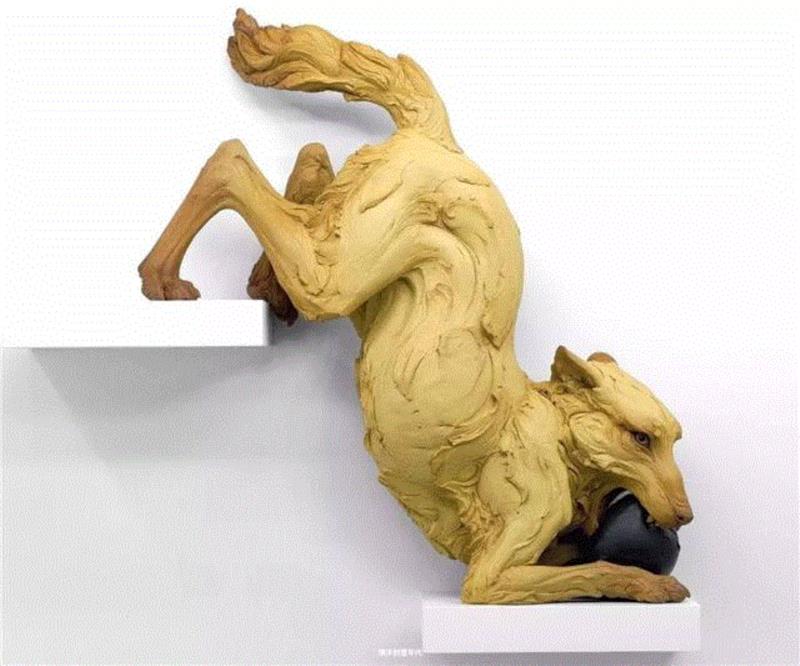震撼人心 | 美国雕塑家Beth Cavener动物雕塑