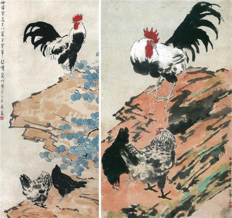 【春拍精品】鸡年最多吉——徐悲鸿《四吉图》