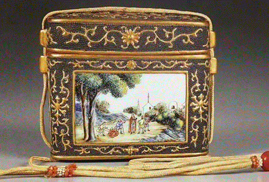 春拍预览|珍珠地珐琅彩火镰盒