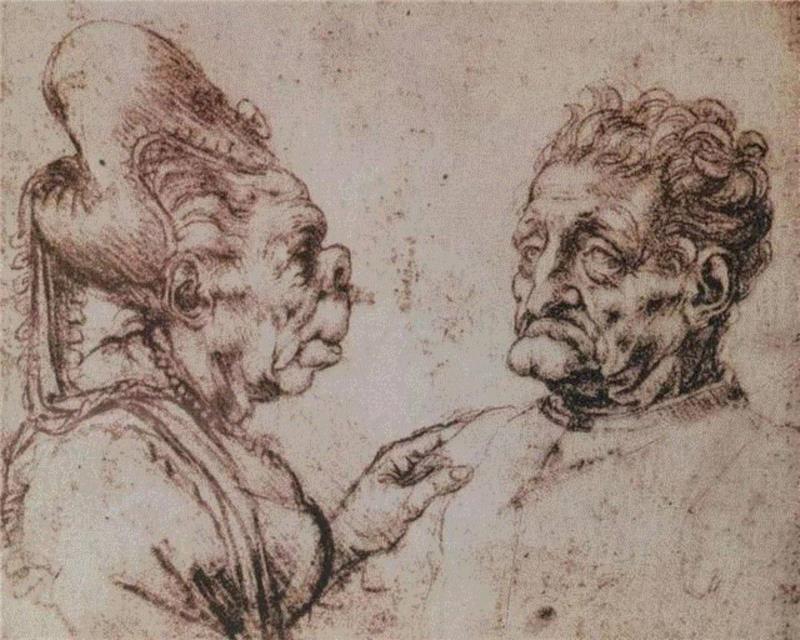 源于达·芬奇的讽刺画 ,讽刺画,达·芬奇