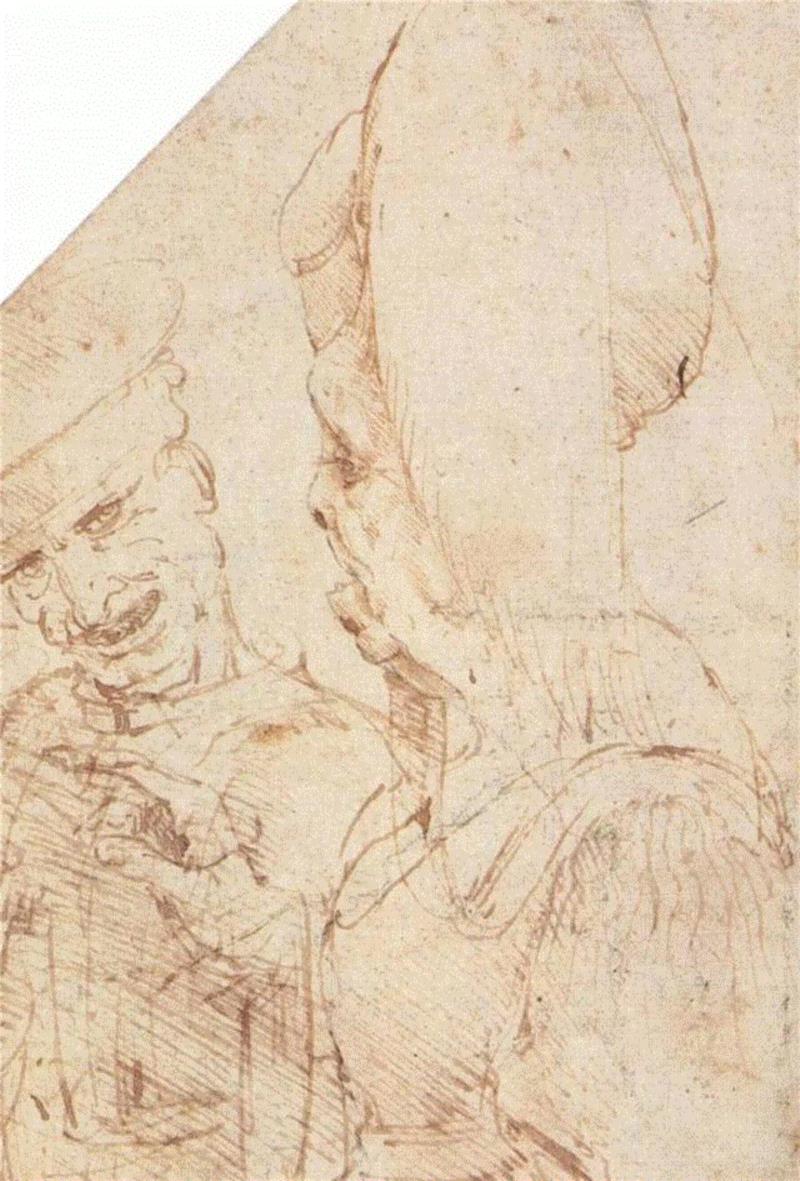 源于达·芬奇的讽刺画 ,讽刺画,达·芬奇