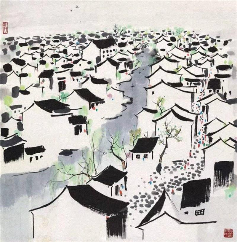 【春拍预览】“深巷画廊”藏吴冠中专辑 ：八十年代水墨撷英