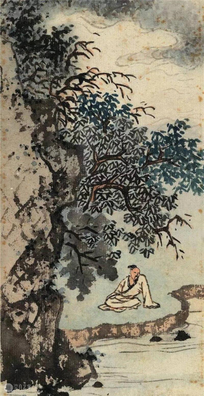 【春拍预览】《泉石怡情》：陈少梅的山水人物八屏