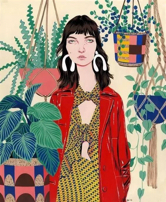 她的插画刷屏了Instagram，还被GUCCI印成了包