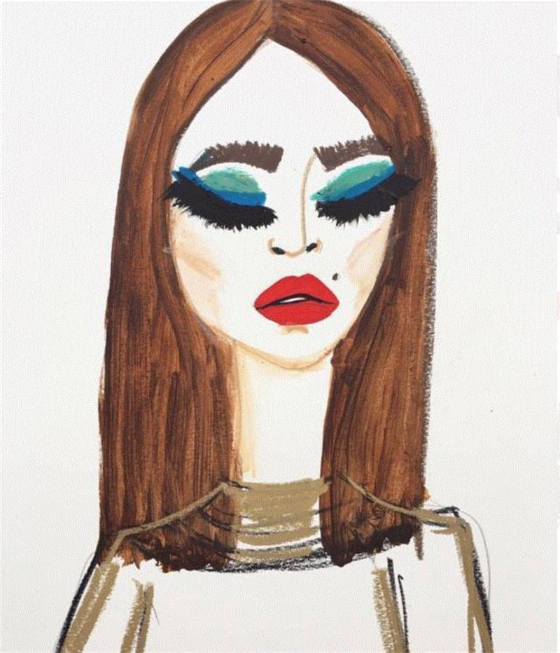 她的插画刷屏了Instagram，还被GUCCI印成了包