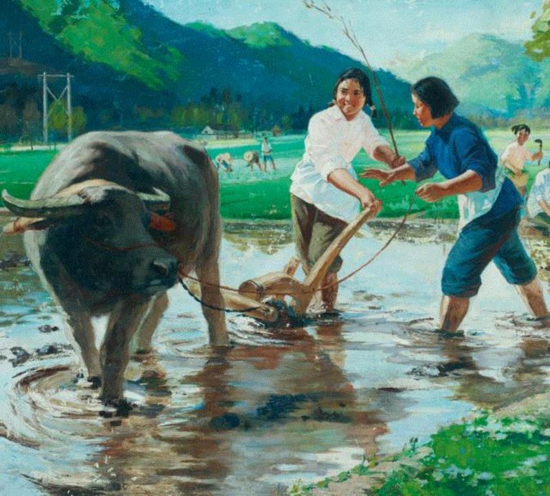 【春拍预览】何绍教《学耕》：知青美术的典范之作