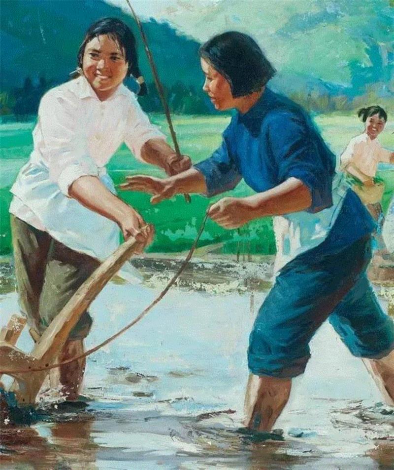 【春拍预览】何绍教《学耕》：知青美术的典范之作