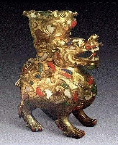 馥郁瑞祥 — 清乾隆銅鎏金嵌百寶瑞獸賞鑑 | 保利香港五周年春拍