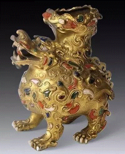 馥郁瑞祥 — 清乾隆銅鎏金嵌百寶瑞獸賞鑑 | 保利香港五周年春拍