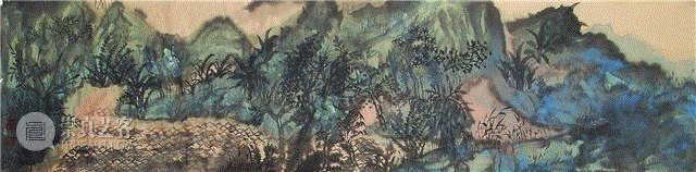 艺术家侯彦生的青绿山水作品