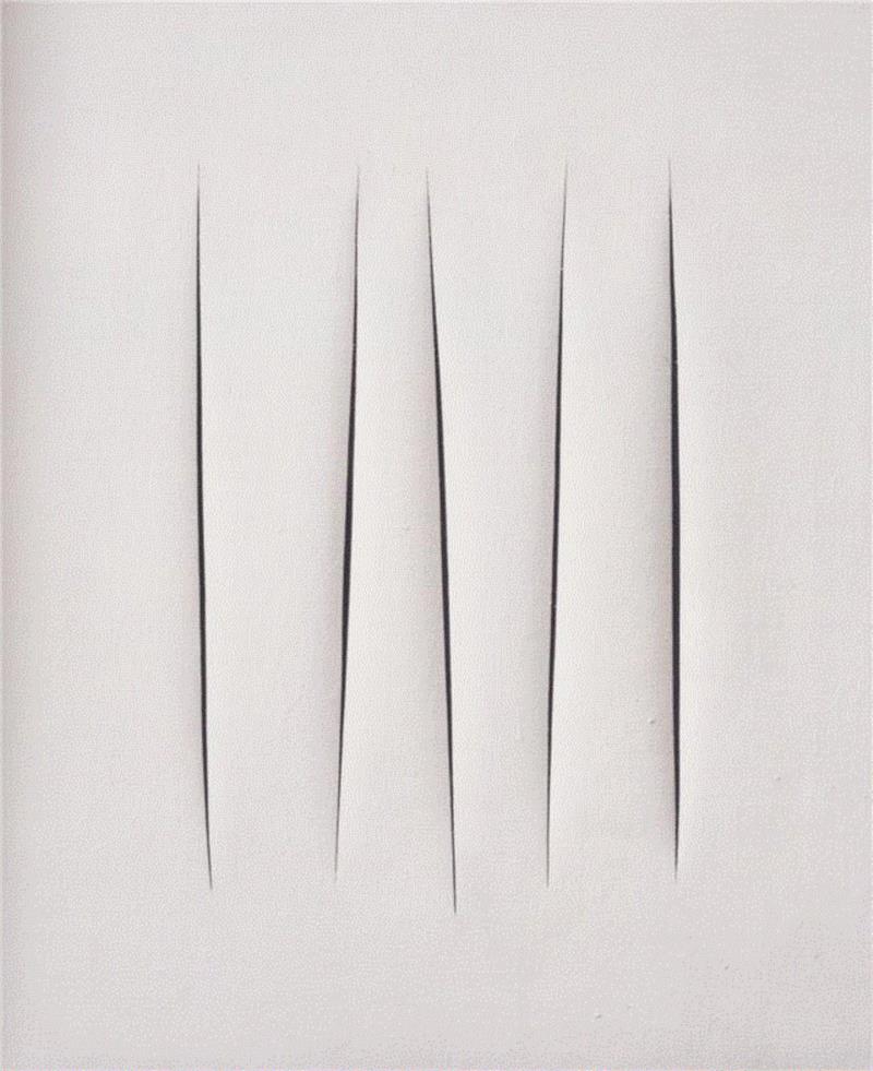 刺穿画布，创造无限的一维 | 卢西奥·封塔纳