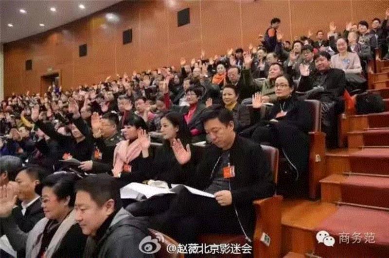 文艺 ▎赵薇、胡歌、佟丽娅去人民大会堂开会，穿成这样你认识吗