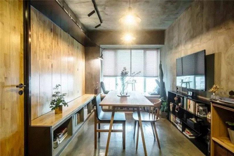 40平米的家，水泥风格，又酷又温暖！