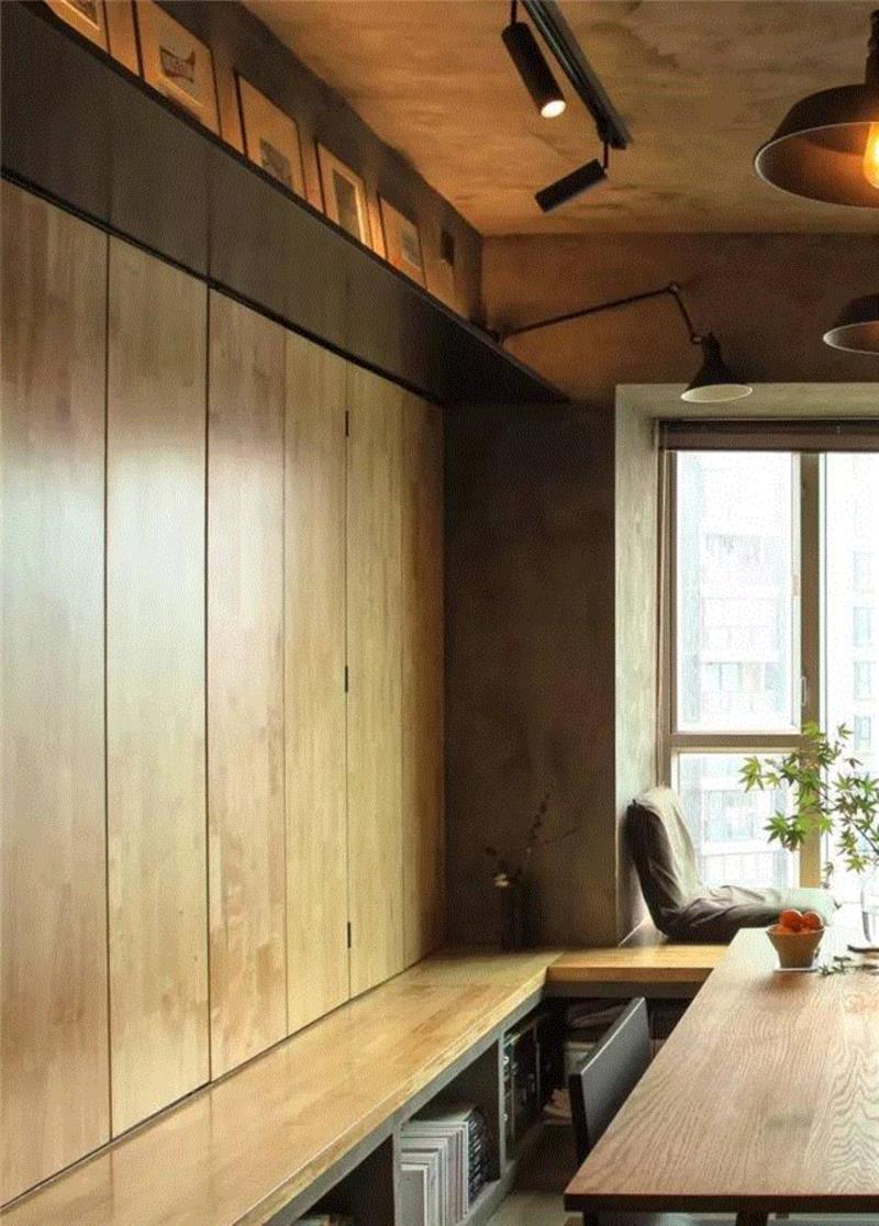 40平米的家，水泥风格，又酷又温暖！