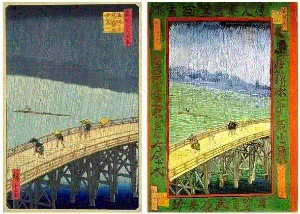 桥上下了大雨，梵高惊呆了