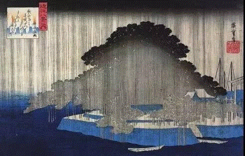 桥上下了大雨，梵高惊呆了