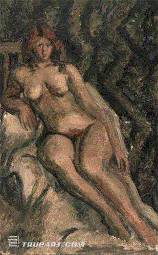 《裸女》 刘海粟 1931年 80cm×50cm 布面油画