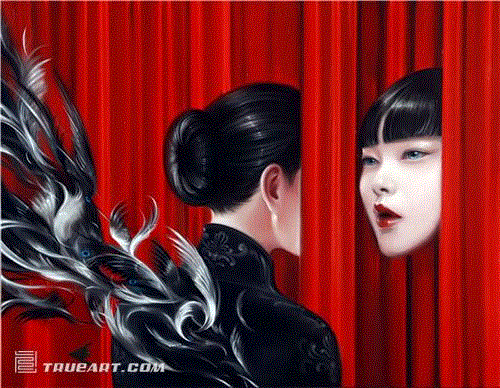 Duality of self  自我与背影  90cm×70. .   2015
