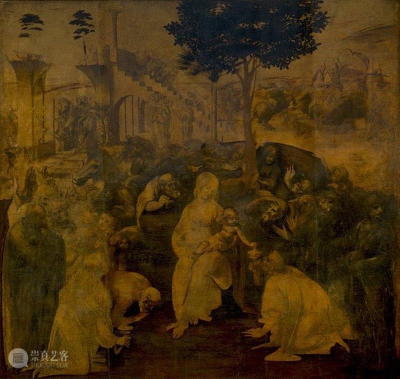 莱昂纳多·达·芬奇（Leonardo-da-Vinci）《博士来拜》The-Adoration-Of-The-Magi.jpg