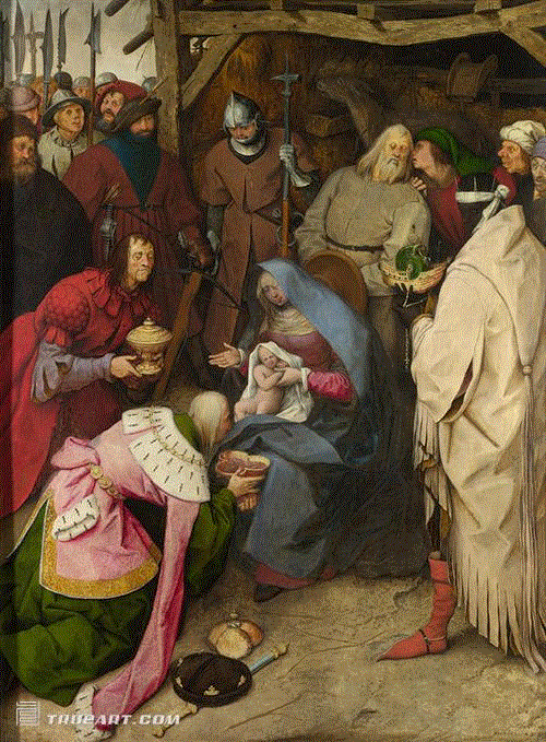 彼得·勃鲁盖尔（Bruegel-Pieter）《三贤王的膜拜》The-Adoration-Of-The-Kings.jpg