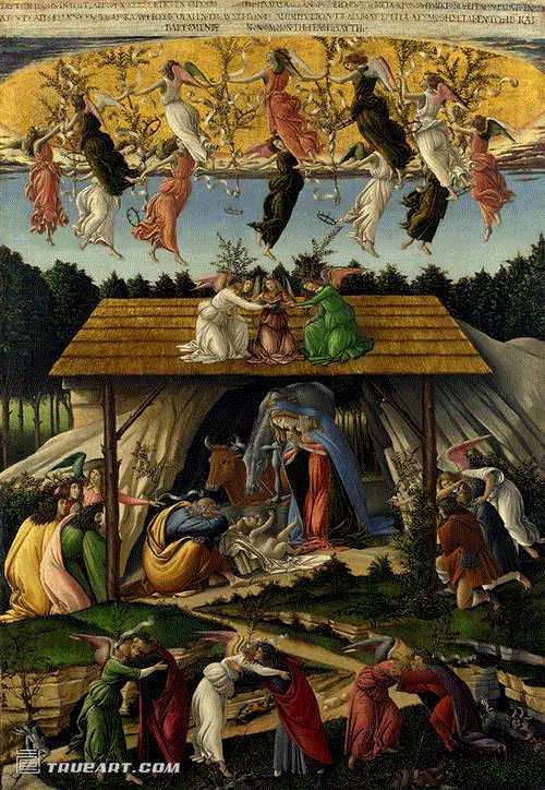 桑德罗·波提切利（Sandro-Botticelli）《神秘的基督降生》Mystic-Nativity.jpg