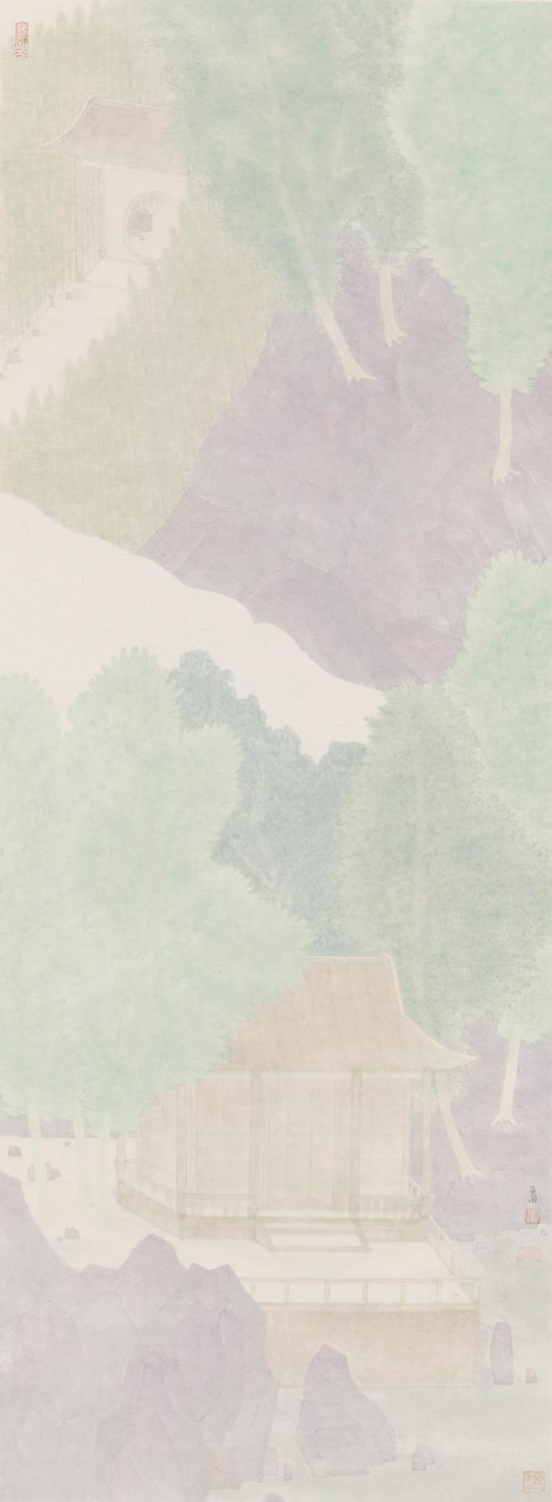 王亚楠《翠微》,王亚楠——M.ART“青”展艺术家沙龙艺术家推介,王亚楠,沙龙,纸本,山居岁月,美展,中国美术学院国画系,浙江省,青年,路线,简介