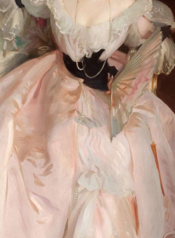 无懈可击的绘画质感,质感,服饰,颜色,油画,白色,黑色,人物,周围,长处,短处
