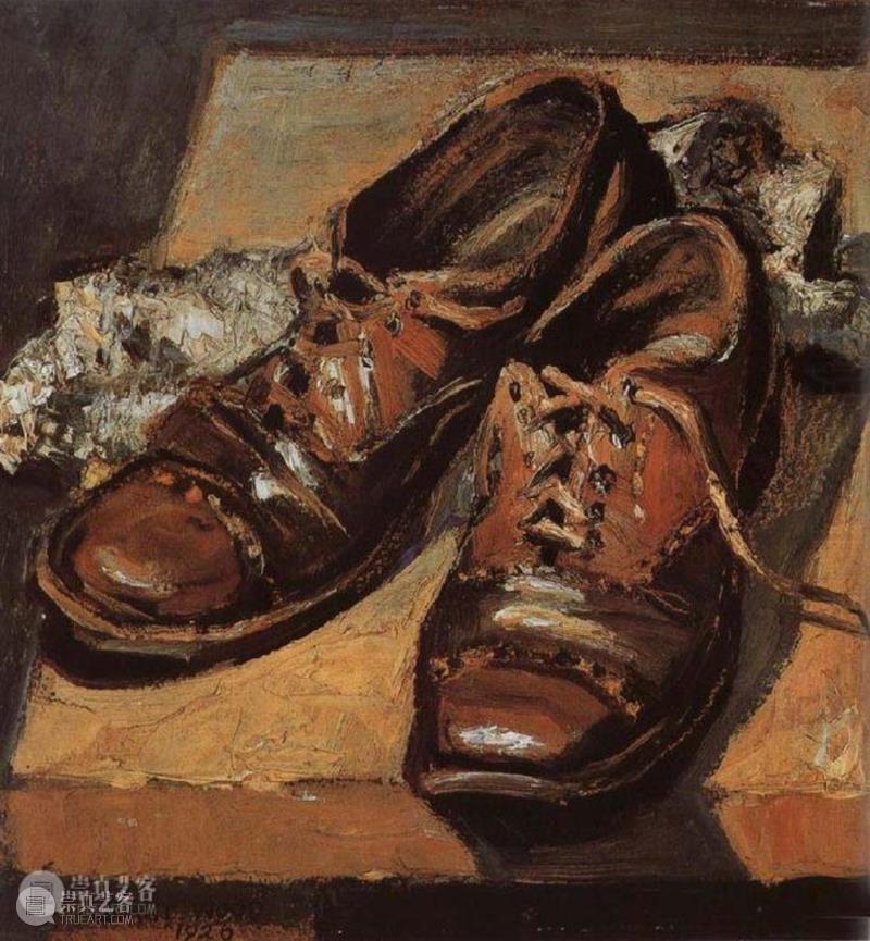 格兰特·伍德，旧鞋子（Old Shoes）， 1926,‘美版闰土’何以成为美国文化象征,现实主义,绘画,格兰特·伍德,地方主义,美国乡村画家,GrantWood