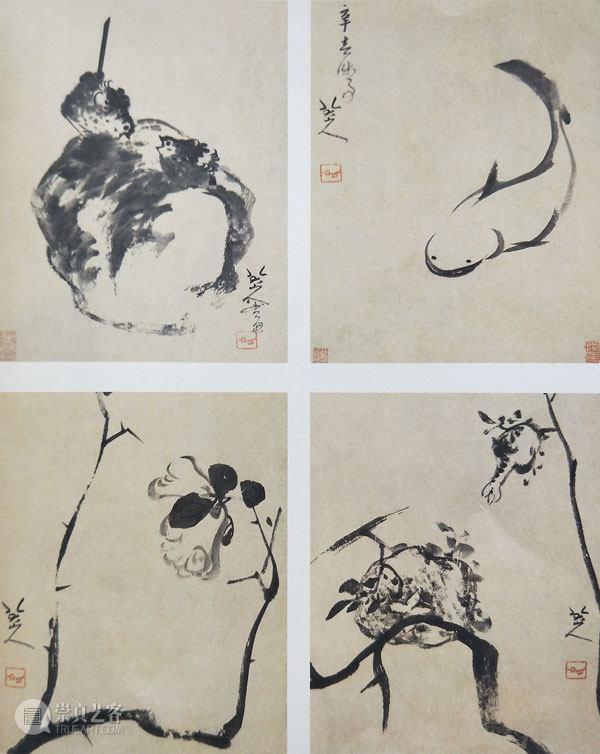 清 · 八大山人 《涉事册》,明皇世孙避难为僧，画出世上最贵鱼和鸟,朱耷,八大山人,笔墨,石涛,吴昌硕,书画,遗民,南昌