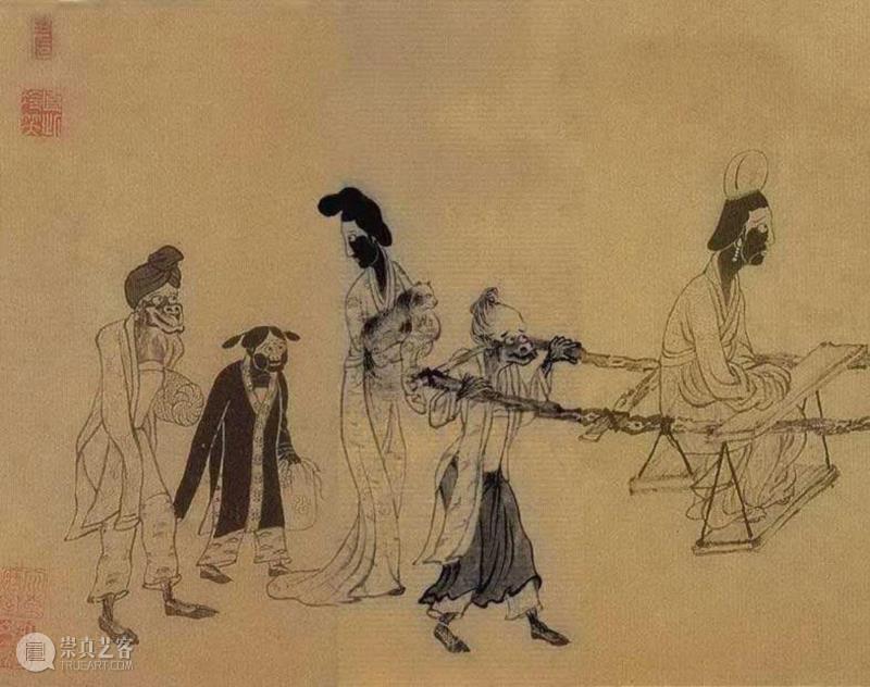 图4 龚开《中山出游图》(局部) ,《美术博览》丛书 | 森罗万象之中国篇(下篇),美术博览,丛书,下篇,鬼神,儒家,龚开,罗聘,鬼怪,中山出游图,扬州