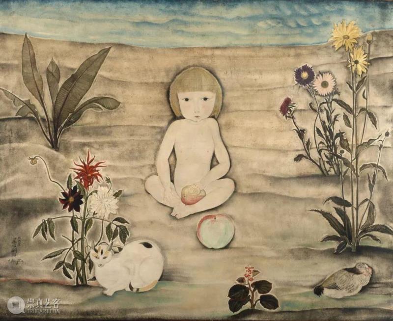 耶稣基督、圣母子、天使和人鱼都不难理解，最后这张蛮特别的：画的是佛陀。,@RT U | 浮游浪子 ：藤田嗣治,藤田嗣治,浪子,巴黎,裸女,日本,美术馆,毕加索,法国,建筑,常玉