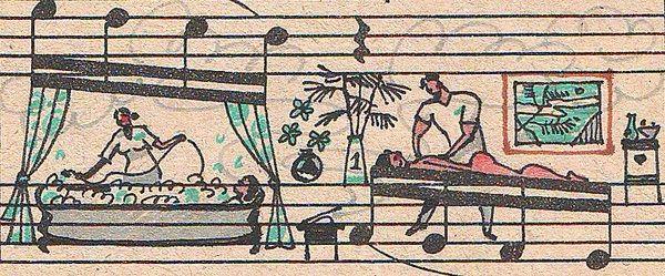 绘画丨五线谱上的欢乐故事,五线谱,绘画,乐章,卫荣,音符,Erlich,版式,上方,右上,Lena