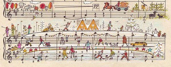 绘画丨五线谱上的欢乐故事,五线谱,绘画,乐章,卫荣,音符,Erlich,版式,上方,右上,Lena