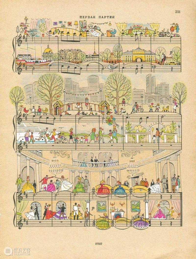 绘画丨五线谱上的欢乐故事,五线谱,绘画,乐章,卫荣,音符,Erlich,版式,上方,右上,Lena