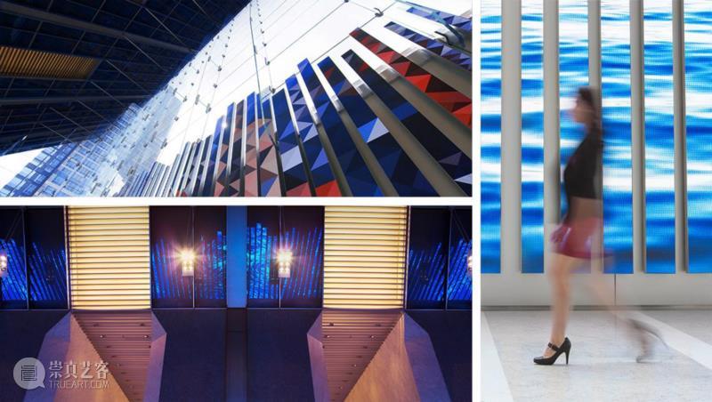 「150媒体流」，时尚柔和的经典公共艺术装置,媒体,装置,视频,租户,数字媒体,动态,英尺,数字雕塑,新商业大厦北,智能