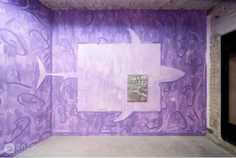 White Shark Cafe #1,2018,acrylic on canvas, wall p