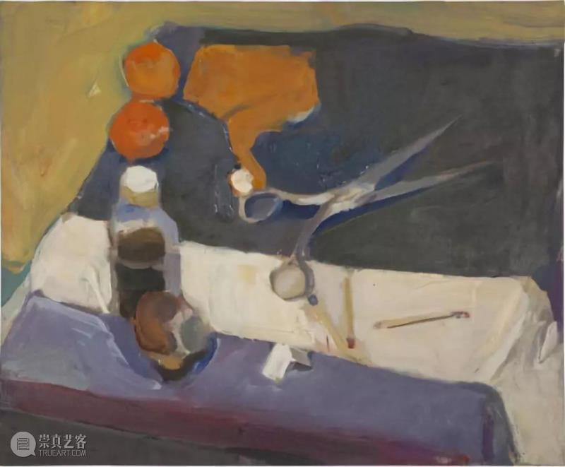 《Still life with orange peel II》,他的画价值1.6亿元,被誉为美国西海岸抽象派领军人物!,西海岸,抽象派,人物,海洋公园,佳士得,理查德,科恩,伯克利,景观,上方