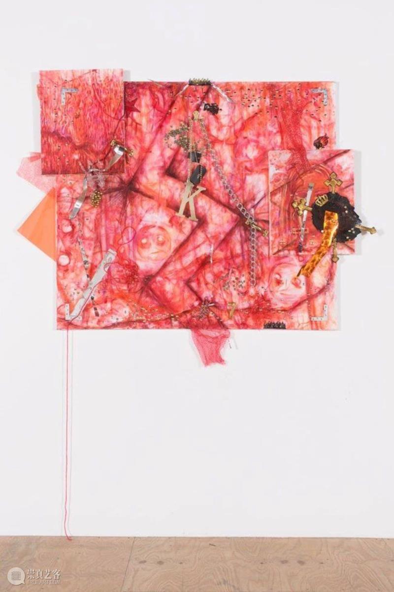 Demonic Options (Large format #1), 2010,同行/画出朋克般噪音 | Jutta Koether,Koether,朋克,同行,噪音,视频,绘画,音乐,徐震,Jutta,柏林